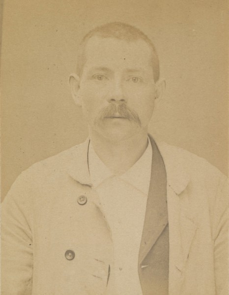 Mangin. Edmond, émile. 33 ans, né le 19/3/61 à Senon (Meuse). Cimentier. Anarchiste. 8/7/94. , 1894.