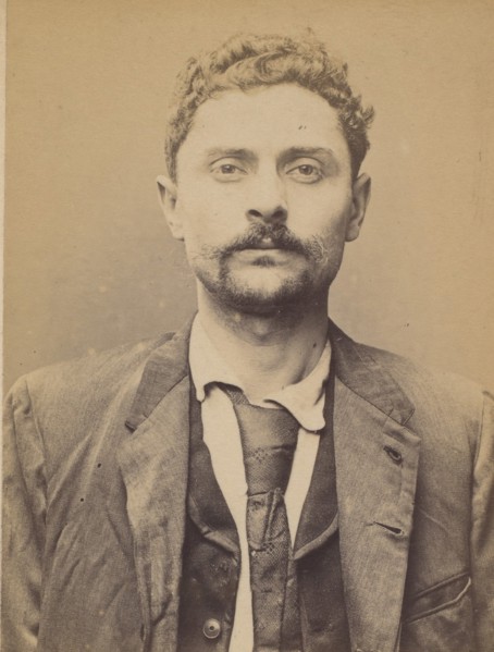 Ponchia. Charles, Albino. 32 ans, né le 1/3/62 à Montanaro (Italie). Menuisier. Anarchiste. 2/7/94. , 1894.