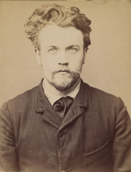 Brunet. Georges. 25 ans, né à Paris. Menuisier. Anarchiste. 4/2/94., 1894.