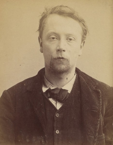 Hébert. Georges, Henri. 27 (ou 29) ans, né à Bayeux (Calvados). Menuisier. Anarchiste. 23/4/92. , 1892.