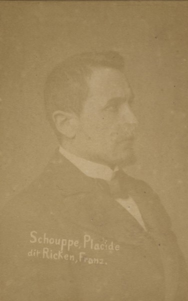 Schouppe. Placide. (dit Ricken, Franz). , 1889-94.