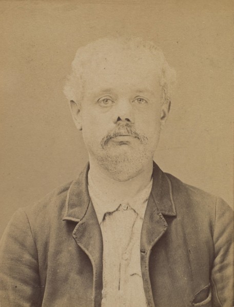 Gama. Joseph. 41 ans, né le 5/3/42 à Paris IXe. Graveur. Anarchiste. 6/7/94., 1894.