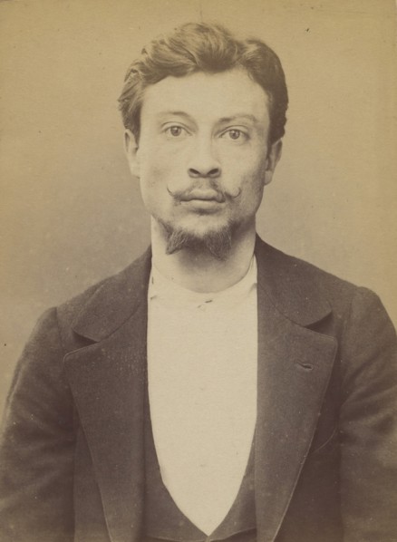 Bourbasquet. François. 25 ans, né le 11/3/69 à St Avé (Morbihan). Garçon coiffeur. Anarchiste. 2/7/94. , 1894.