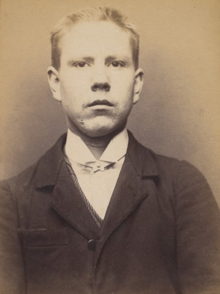 Billot. Eugène. 20 ans, né à La Charité (Nièvre). Tailleur d'habits. Anarchiste. 9/3/94. , 1894.