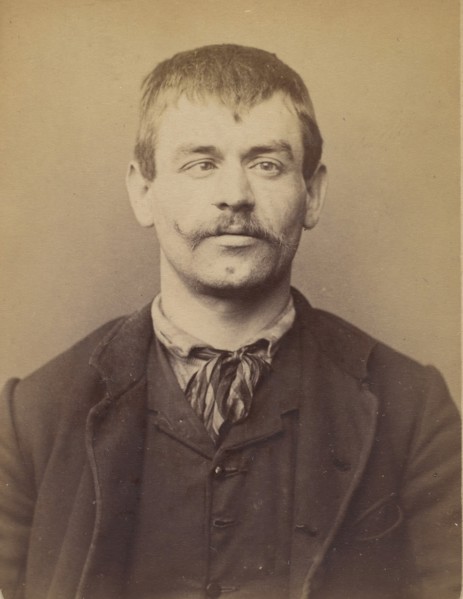 Charrié. Léon, Joseph. 27 ans, né à Paris XVllle. Garçon Plombier. Anarchiste. 1/3/94., 1894.