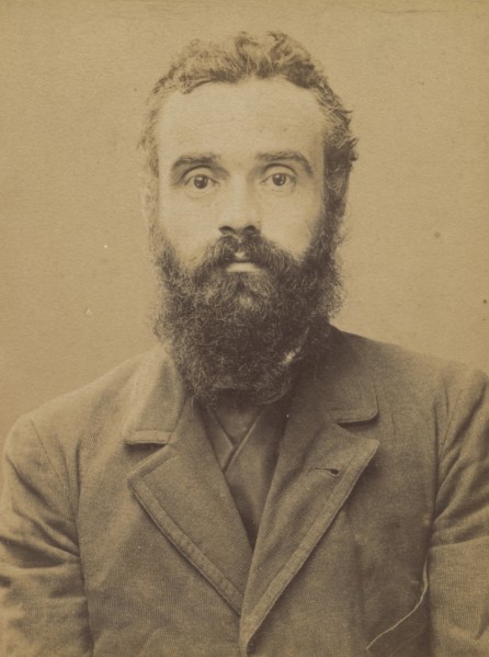 Luce. Maximilien. 36 ans, né le 13/3/58 à Paris VIIe. Artiste-peintre. Anarchiste. 6/7/94., 1894.