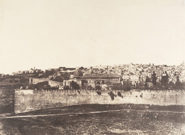 Jérusalem, Enceinte du Temple, Vue générale de la face Est, Pl. 1, 1854.