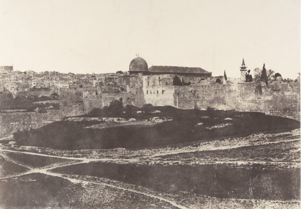 Jérusalem, Enceinte du Temple, Vue générale de la face Sud 1, 1854.