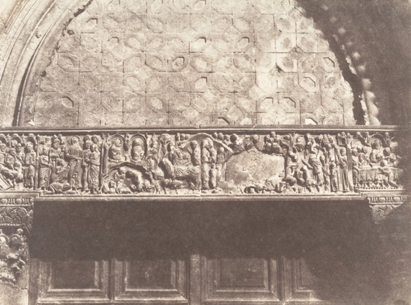 Jérusalem, Saint-Sépulcre, Bas-relief (porte d'entrée), 1854.