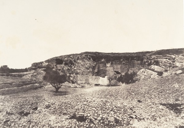 Jérusalem, Grotte de Jérémie, 1854.