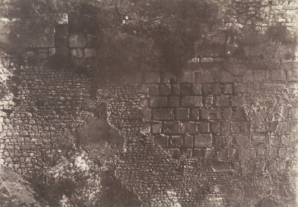 Jérusalem, Enceinte du Temple, Détails de l'appareil de la piscine probatique, 1854.
