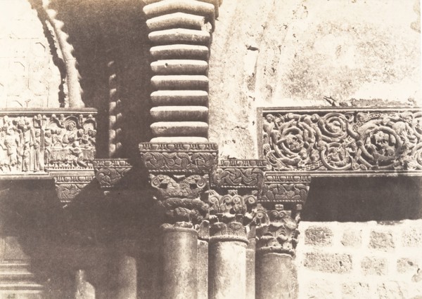 Jérusalem, Saint Sépulcre, détails des chapiteaux, 1854.