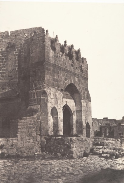 Jérusalem, Porte de la citadelle, 1854.
