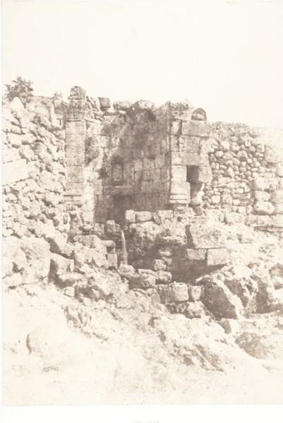 Jérusalem, Fontaine de Saint-Philippe, 1854.