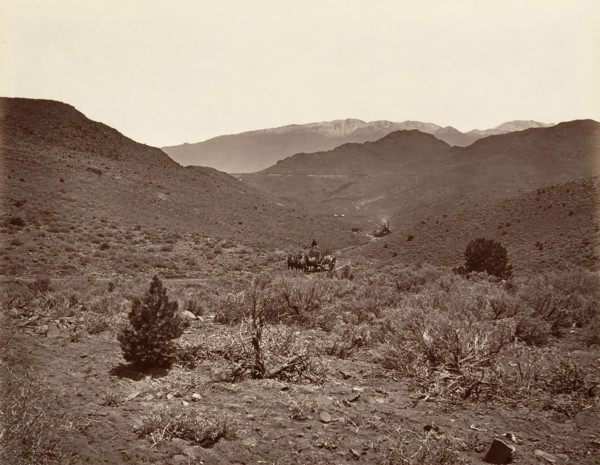Sutro Tunnel's Road to Virginia City, 1875, printed ca. 1876.