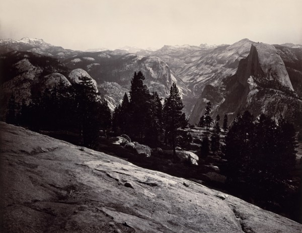 View from the Sentinel Dome, Yosemite, 1865-66.