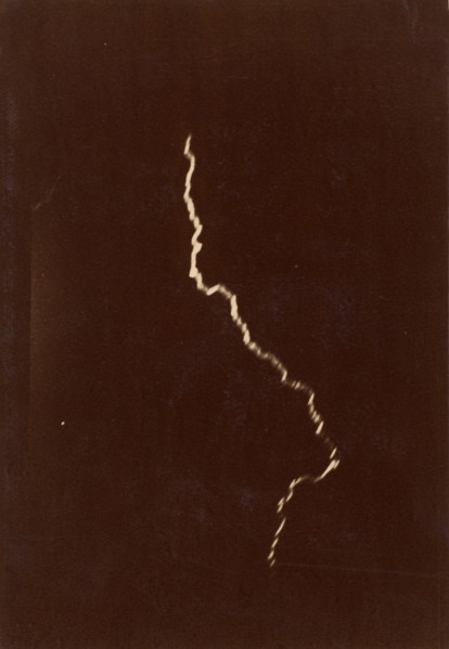 [Spiral of Lightning in a Thunderstorm], May 12, 1886.