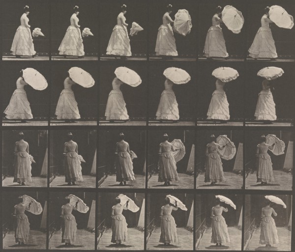 [Woman Opening Parasol], 1883-86, printed 1887.