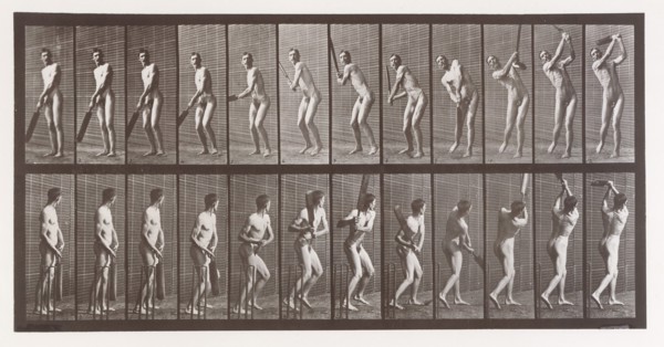 Animal Locomotion. An Electro-Photographic Investigation of Consecutive Phases of Animal Movements. Commenced 1872 - Completed 1885. Volume II, Men (Nude), 1880s.