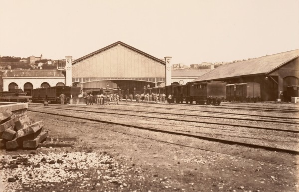 Lyon, Gare de Perrache, ca. 1861.