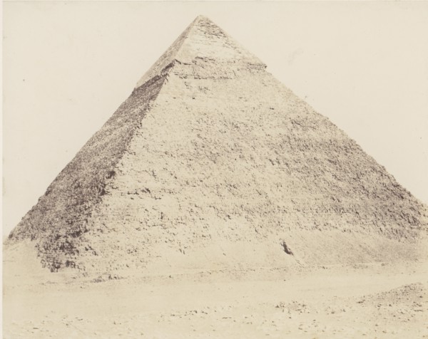 Djizeh (Nécropole de Memphis), Pyramide de Chéphren, 1851-52, printed 1853-54.