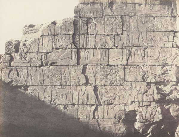 Karnak (Thèbes), Palais - Salle Hypostyle - Décoration de la Paroi Intérieure au Point M, 1851-52, printed 1853-54.