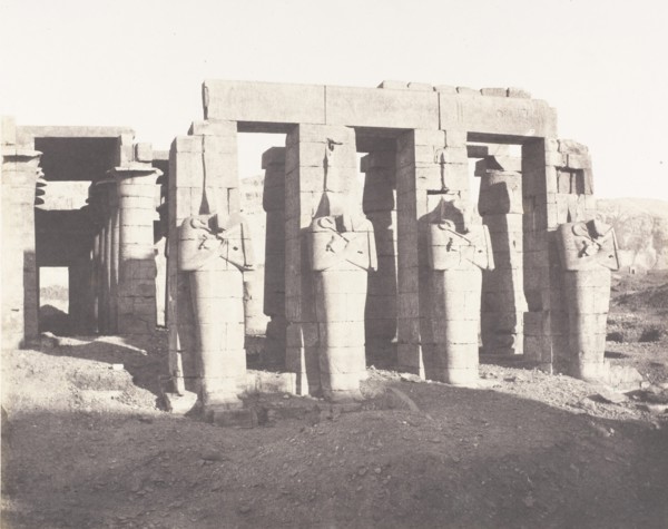 Gournah (Thèbes), Palais Dit le Memnonium, 1851-52, printed 1853-54.
