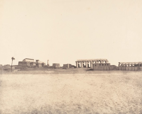 Louksor (Thèbes), Vue Générale des Ruines, 1851-52.