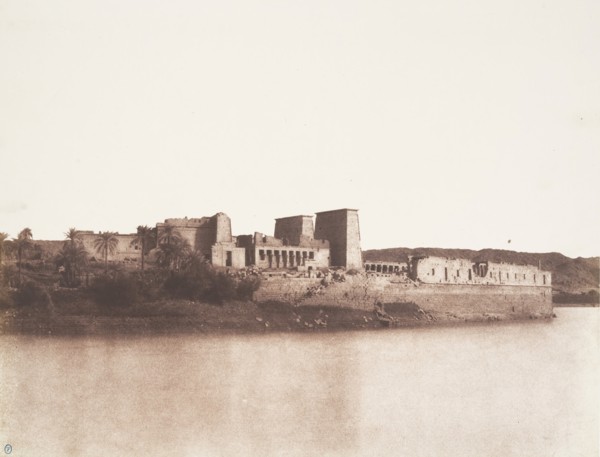 Ile de Fileh (Philæ), Vu Générale Prise du Nord-Ouest au Point A, 1851-52.