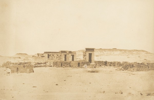 Vue générale du Temple et du Village de Déboude (Parembole), April 10, 1850.