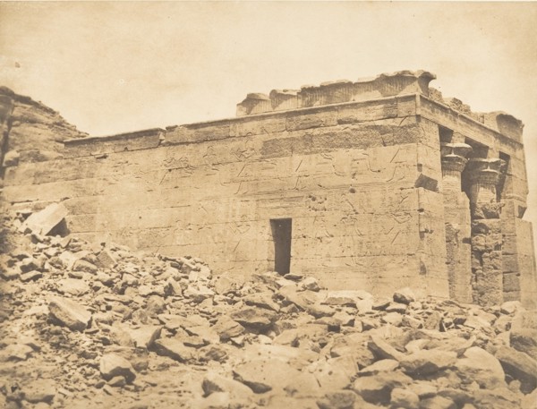 Vue du pronaos du Temple de Dandour (Tropique du Cancer), April 7, 1850.