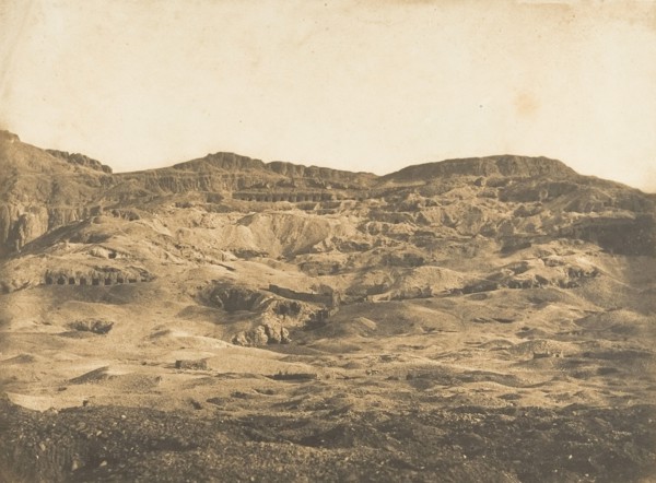 Vue générale de la Nécropole de Thèbes (Gournah), 1849-50.