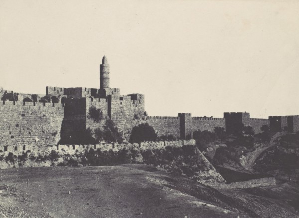 Palestine. Jérusalem. Partie occidentale des Murailles, 1850.