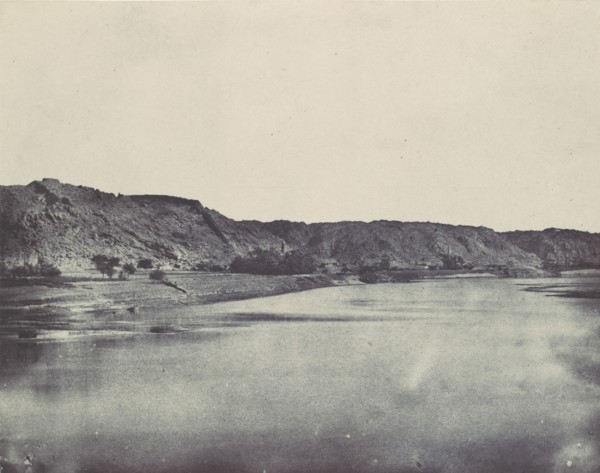 Nubie. Rive Orientale du Nil (Village de Bab). Vue prise au sud de Philoe, 1850.