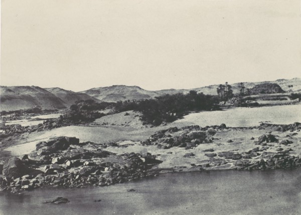 Haute-égypte. Entrée de la première Cataracte, 1850.