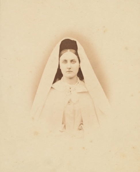Nonne blanche (tete), 1860s.
