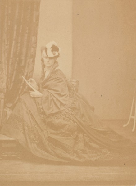 La laçon de dessin. "L'artiste", 1860s.