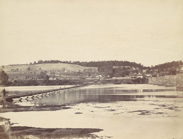 Pontoon Bridge, Across the Potomac, at Berlin, Maryland, November 1862, 1862.