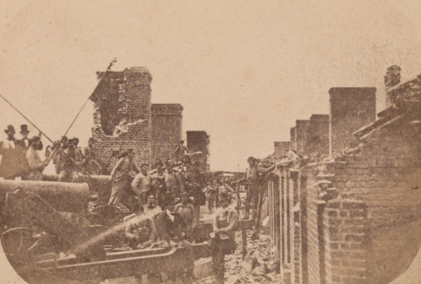 The Evacuation of Fort Sumter, April 1861, April 1861. Attributed to Alma A. Pelot and Jesse H. Bolles.
