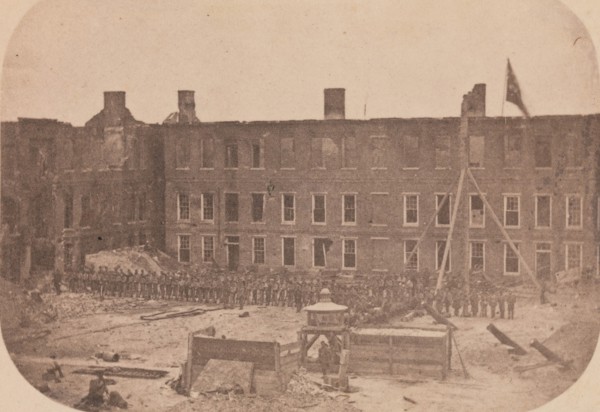 The Evacuation of Fort Sumter, April 1861, April 1861. Attributed to Alma A. Pelot and Jesse H. Bolles.