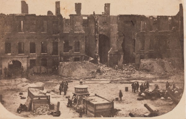The Evacuation of Fort Sumter, April 1861, April 1861. Attributed to Alma A. Pelot and Jesse H. Bolles.