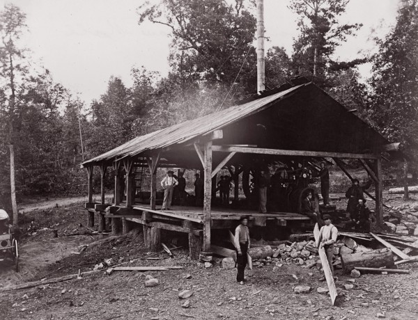Government Saw Mill (Chattanooga), 1861-65. Formerly attributed to Mathew B. Brady.