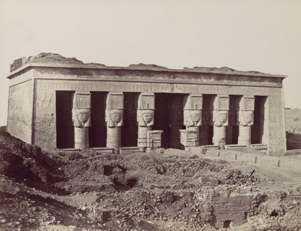 Temple a Denderah, 1870s.