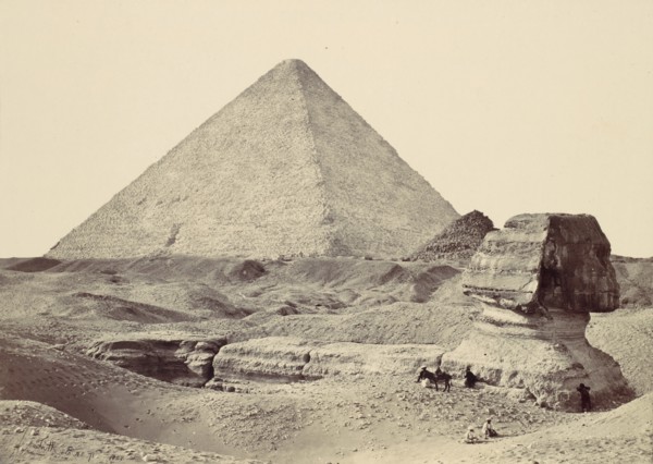 The Sphynx and Great Pyramid, Geezeh, 1857.