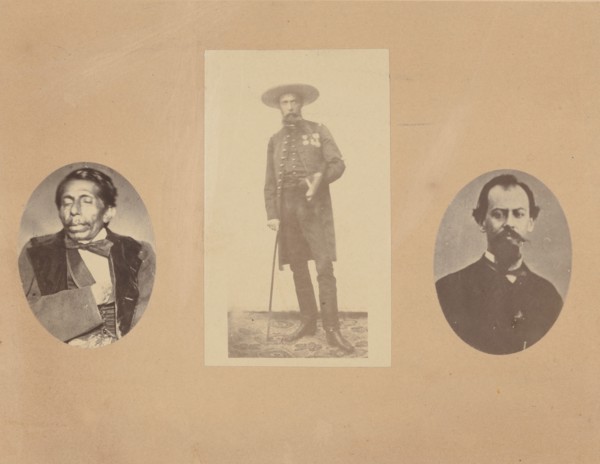 [General Tomas Mejia, Emperor Maximilian, General Miramon], 1867.