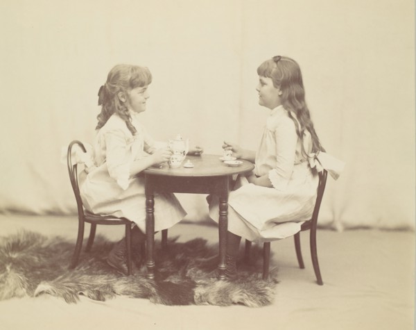 Frances and Ethel de Forest, daughters of Robert de Forest, ca. 1890.