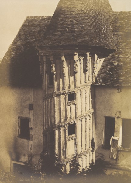 Wooden Staircase at Chartres, 1852.