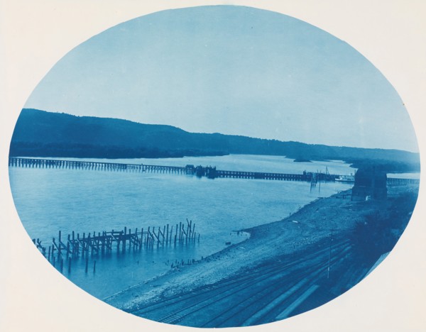 No. 193a. Old Ponton Bridge at Prairie du chien, Wisconsin, 1885.