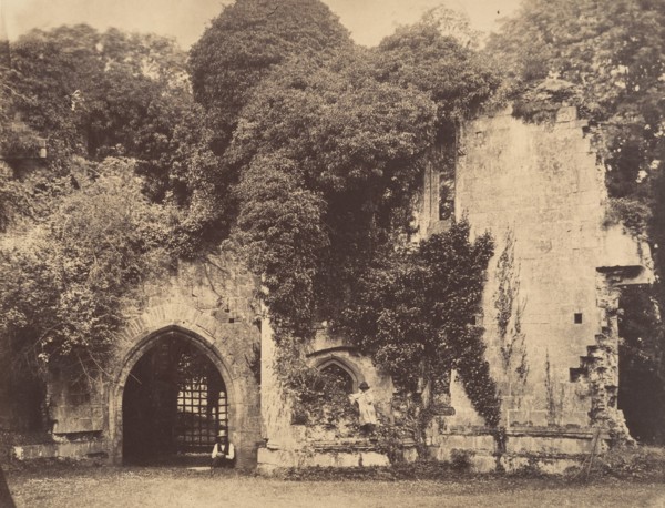 Old Gateway, Raglan Castle, Monmouthshire, 1855.