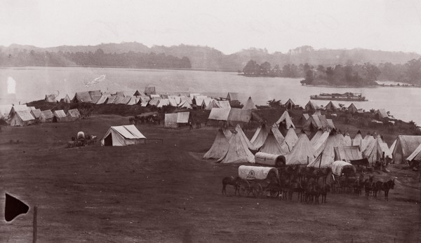 Belle Plain, Virginia, 1864. Formerly attributed to Mathew B. Brady.